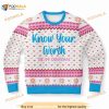 Know Your Worth Ugly Christmas Sweater, Funny Xmas Gifts
