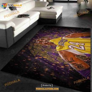 Kobe Legend Art Area Rug Geeky Carpet Home Decor Bedroom Living Room Decor