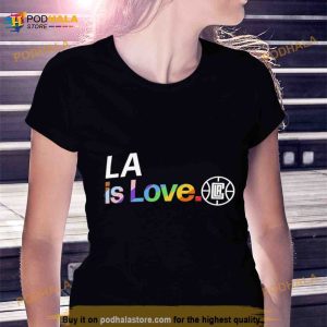 La Clippers Is Love City Pride Team Logo Shirt 3