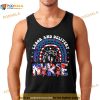 Labor And Delivery Nurse 4th Of July Rainbow Shirt