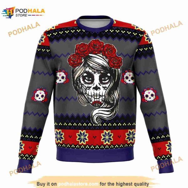 Lady Dead Day Ugly Christmas Sweater, Funny Xmas Gifts
