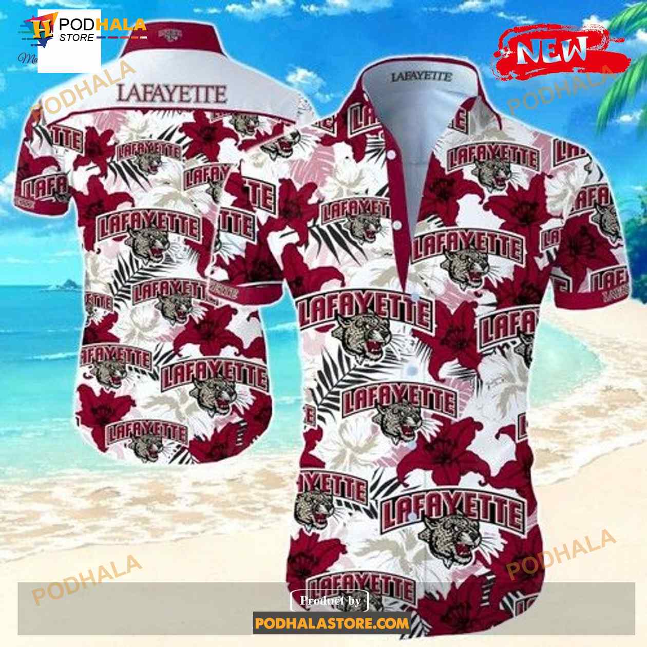 Lafayette Leopards Tropical Summer Funny Hawaiian Shirt Lafayette Leopards Tropical Summer Funny Hawaiian Shirt