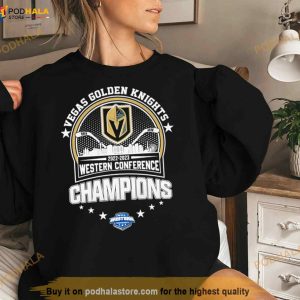 Las Vegas Golden Knights 2022 2023 Western Conference Champions City Skyline Shirt 2