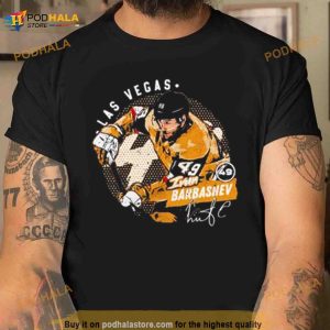 Las Vegas Ivan Barbashev Ice Hockey Signature Dots Shirt 2