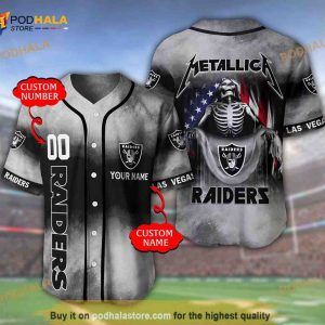 Tampa Bay Buccaneers Personalized Name Number Metallica 3D Baseball Jersey  - Bring Your Ideas, Thoughts And Imaginations Into Reality Today