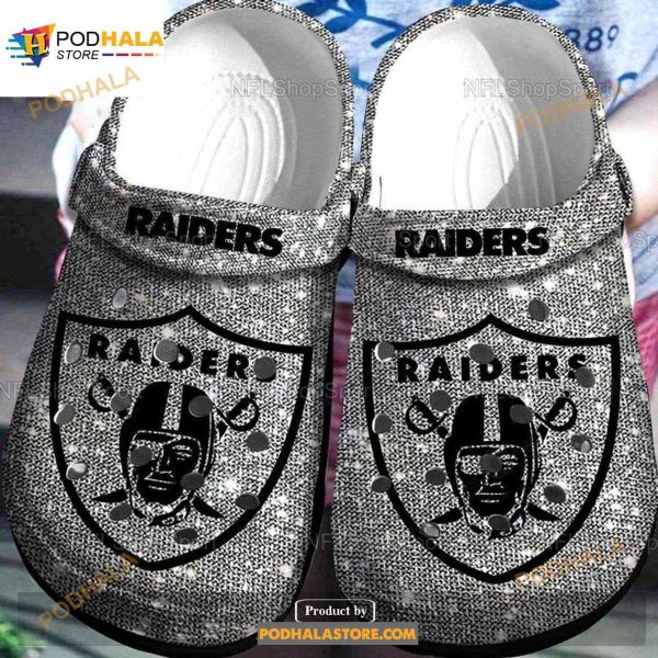 Las Vegas Raiders Band Crocs Clog Shoes
