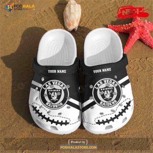 Personalized Name Las Vegas Raiders Classic Crocs Clog Shoes
