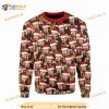 Leo Face Funny Meme Dicardo 3D Ugly Christmas Sweater