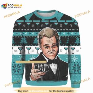 Leo Wine Glass Meme Christmas Ugly 3D Sweater
