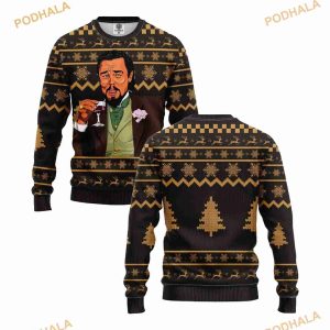 Leonardo Dicaprio Funny Meme Ugly Christmas Sweater