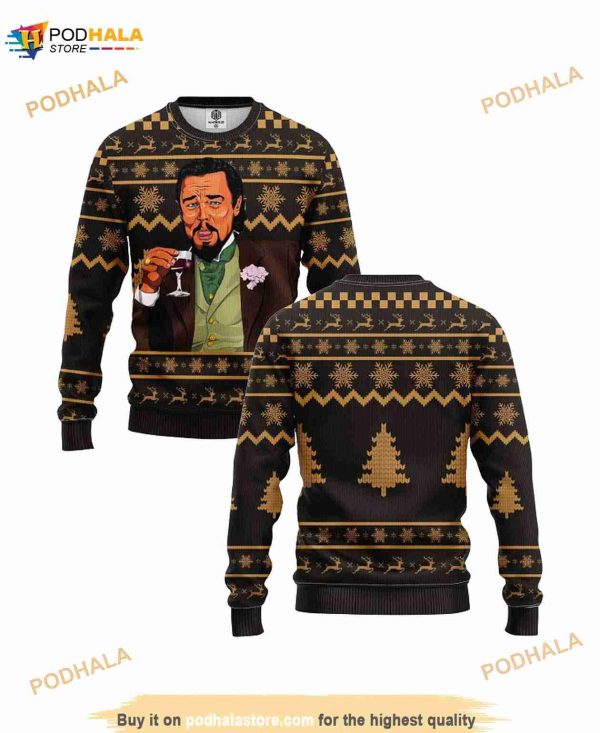 Leonardo Dicaprio Funny Meme Ugly Christmas Sweater