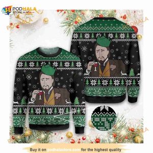 Leonardo Dicaprio Meme Christmas Ugly 3D Sweater