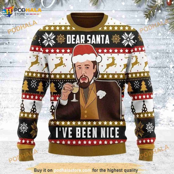 Leonardo Dicaprio Ugly Christmas Sweater