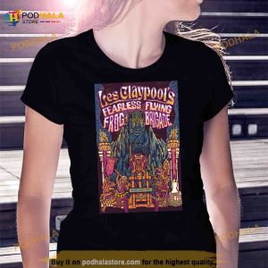 Les Claypool's Fearless Flying Frog Brigade 2023 Tour Raleigh Nc Shirt 3