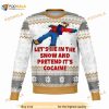 Lets Lie In The Snow And Pretend Dank Ugly Christmas Sweater, Funny Xmas Gifts