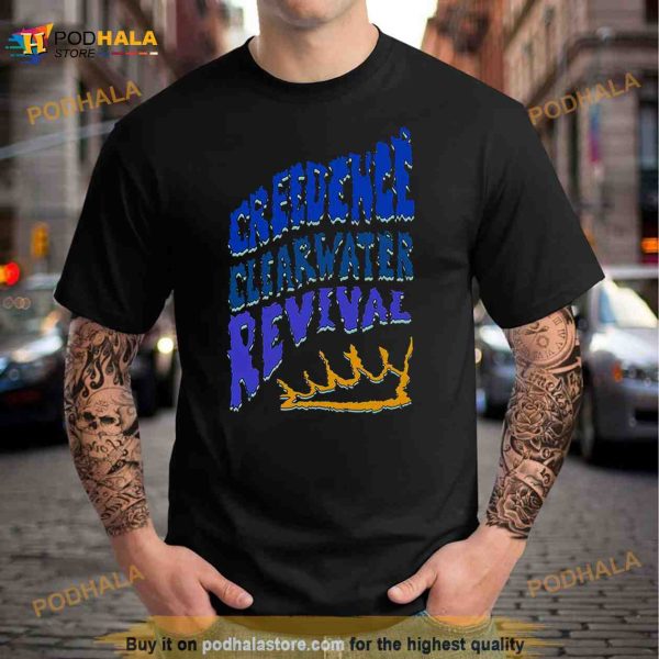 Lettering Ii Creedence Clearwater Revival Ccr Rock Music Shirt
