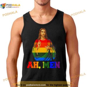Lgbt Christian Ah Men Funny Lgbt Gay Pride Shirt 2