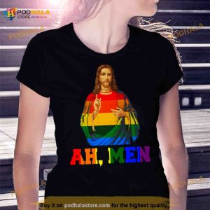 Lgbt Christian Ah Men Funny Lgbt Gay Pride Shirt 3