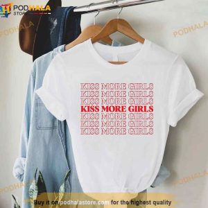 LGBTQ Kiss More Girls Shirt, Gay Pride Shirt, Lesbian Shirt, LGBT Lesbian Clothing