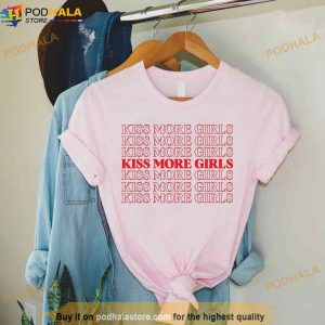 Lgbtq Kiss More Girls Shirt Gay Pride Shirt Lesbian Shirt Lgbt Lesbian Clothing 2