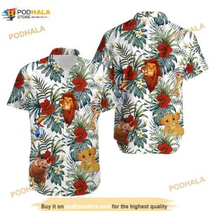 Lion King Disney Hawaiian Shirt, Disney Simba Animal Kingdom Shirt