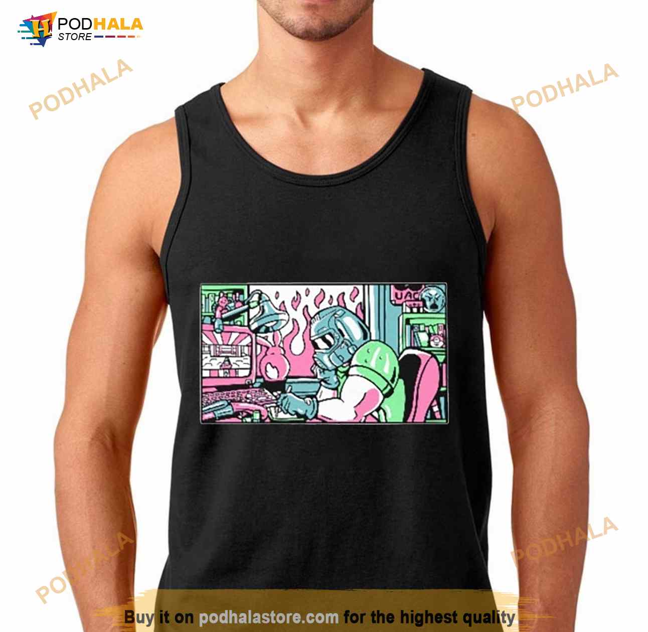 Lofi Rip & Tear Radio Doom 80s Anime Metal Face Shirt Lofi Rip & Tear Radio Doom 80s Anime Metal Face Shirt