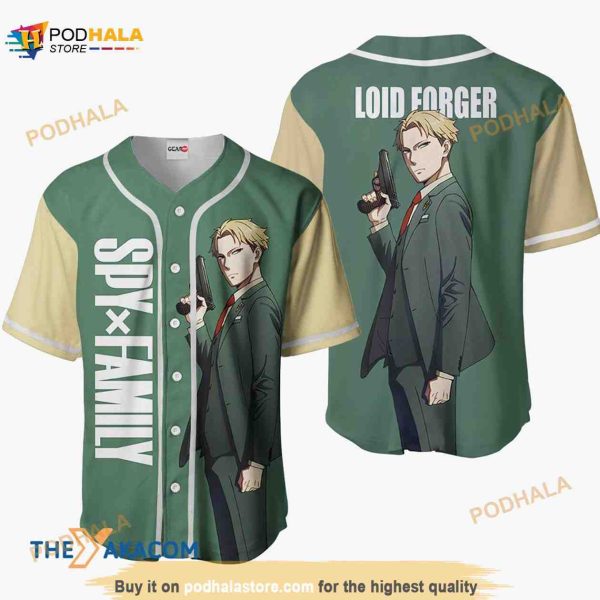 Loid Forger Spy X Family Anime 3D Baseball Jersey Shirt