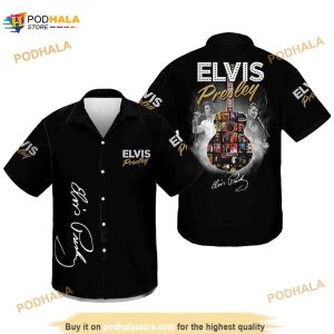 Long Live The King Elvis Funny Hawaiian Shirt, Elvis Presley Unisex Funny Aloha Shirt