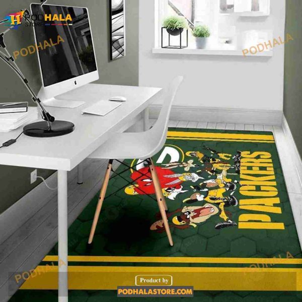 Looney Tunes Packers Team Rug Area Football Carpet Fan