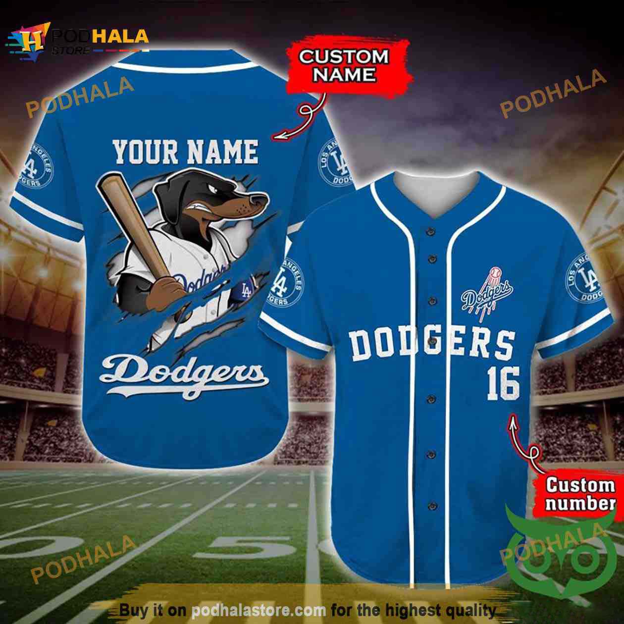 Los Angeles Dodgers MLB 3D Baseball Jersey Shirt For Men Women Personalized