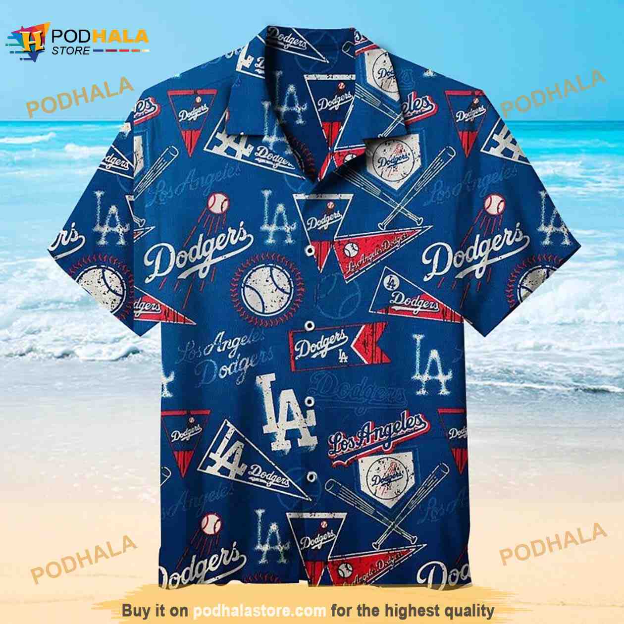 Los Angeles Dodgers Logo Funny Hawaiian Shirt - Bring Your Ideas, Thoughts  And Imaginations Into Reality Today