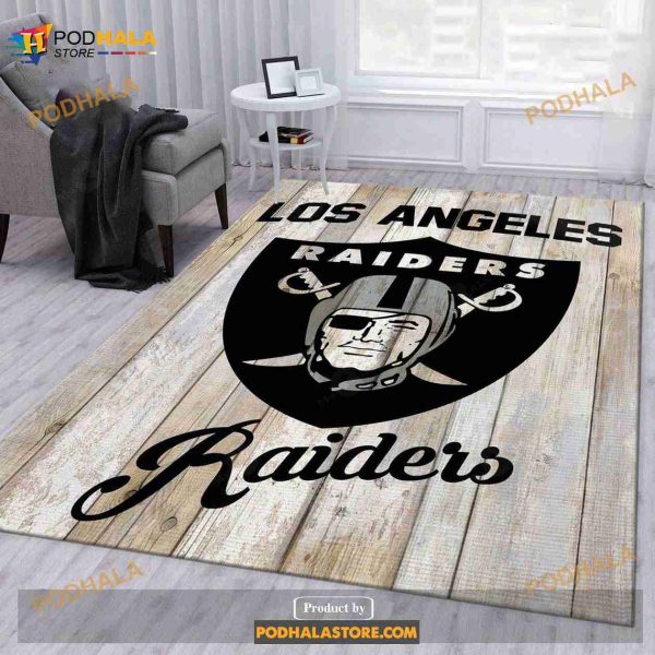 Los Angeles Raiders NFL Rug Bedroom Rug Home Us Decor