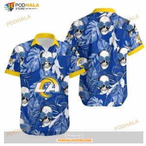 Los Angeles Rams Vitage Coconut Hawaiian Shirt And Shorts Summer
