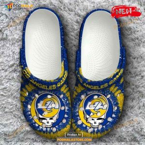 Los Angeles Rams Grateful Dead Classic Gift For Fan Rubber Crocs Crocband Clogs