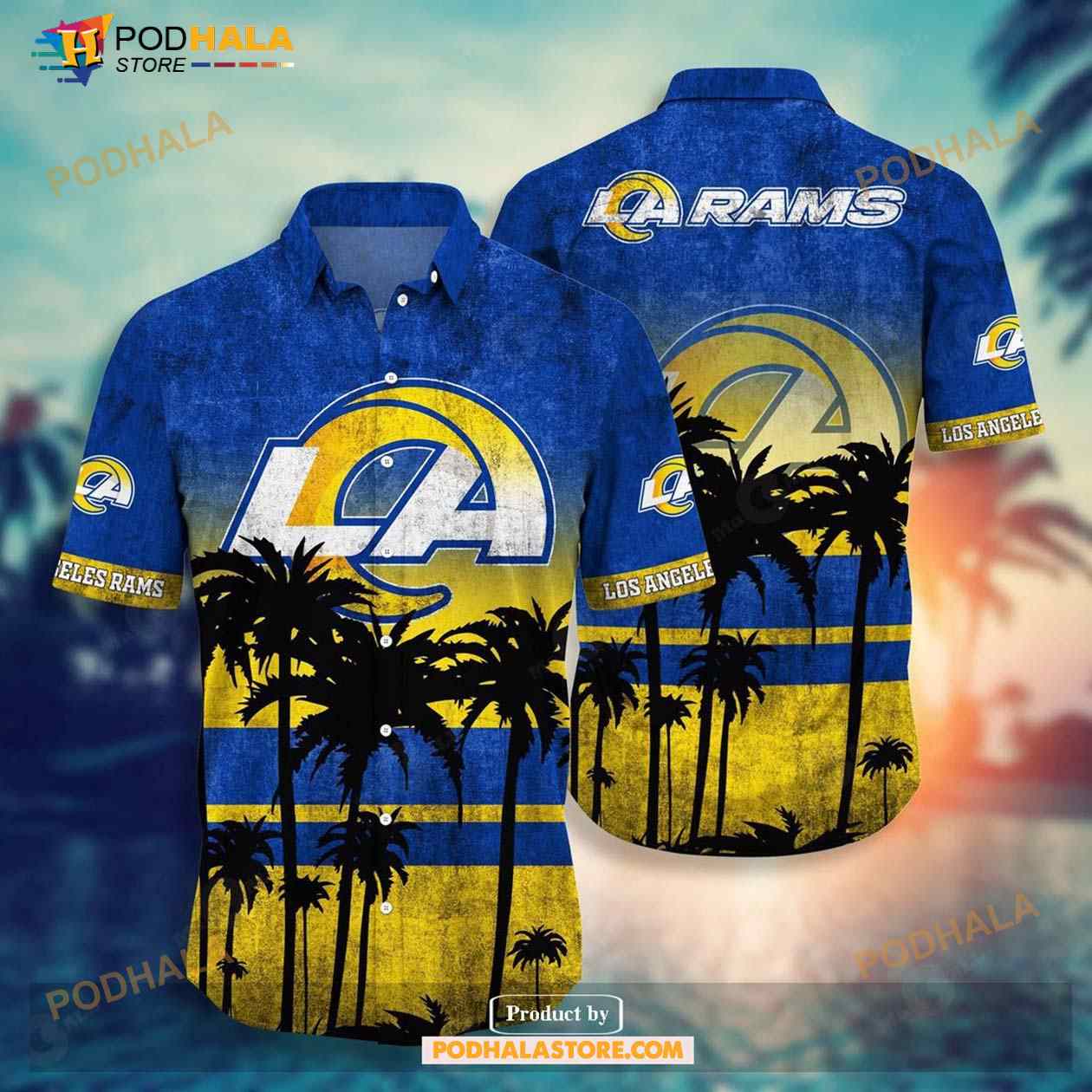Los Angeles Rams Sport Hawaiian Shirt NFL Teams Black Gift For Men