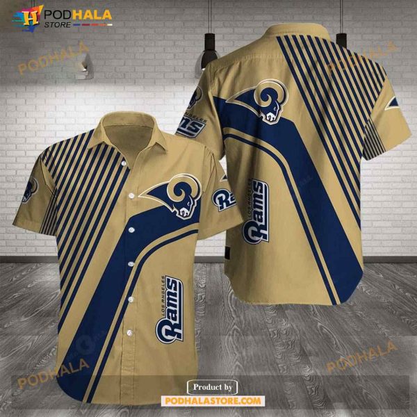 Los Angeles Rams Trending Hawaiian Shirt, Tropical Shirt For Women