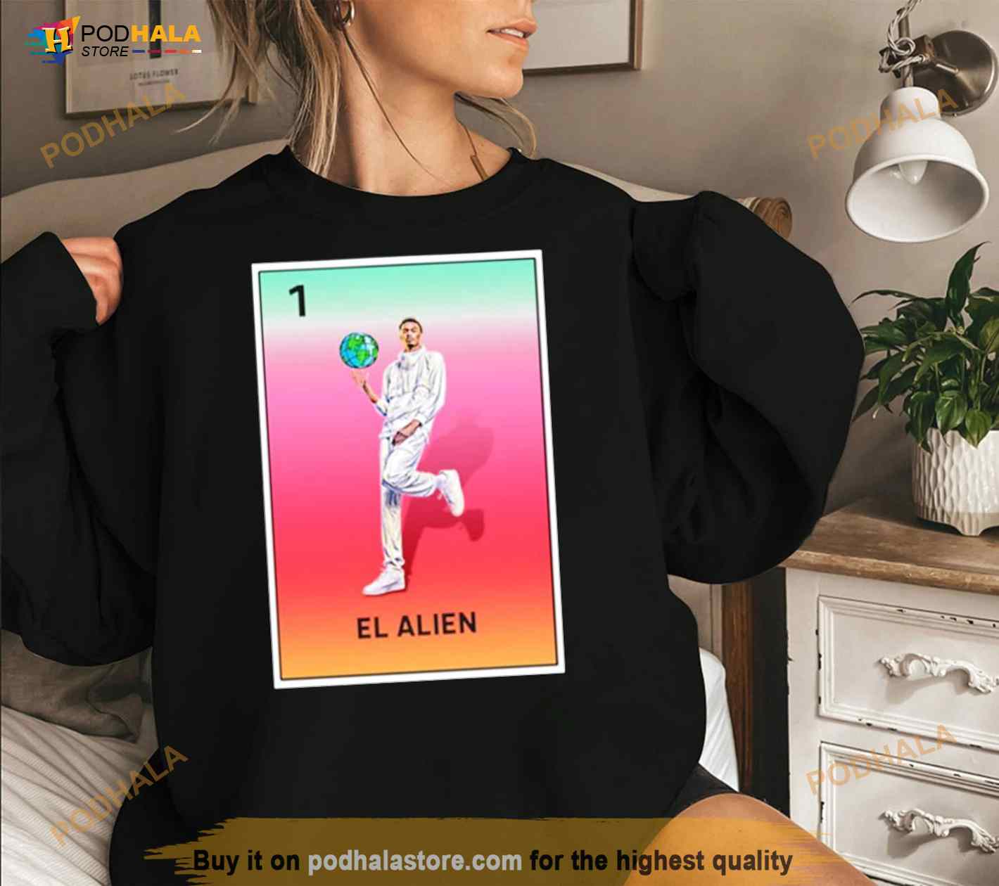 Loteria De San Antonio El Alien Shirt Loteria De San Antonio El Alien Shirt