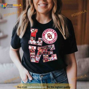 Love Oklahoma Sooners Women's Softball Shirt 2