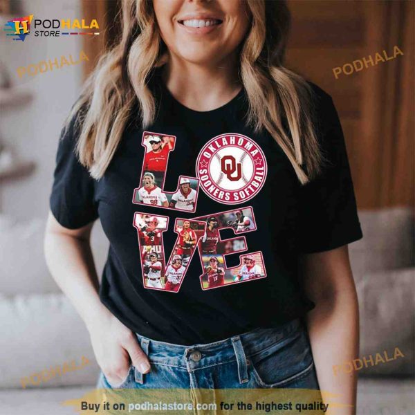 Love Oklahoma Sooners Women’s Softball Shirt