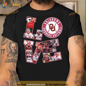 Love Oklahoma Sooners Women's Softball Shirt 3