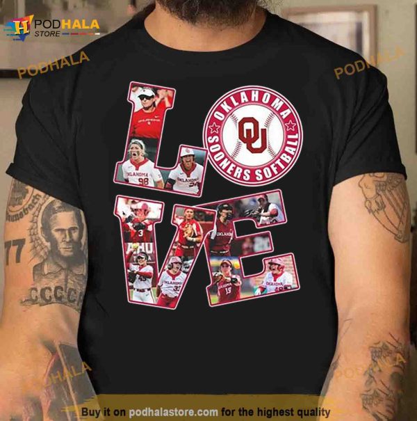 Love Oklahoma Sooners Women’s Softball Shirt