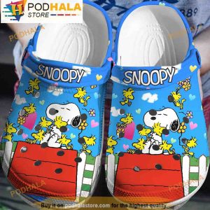 Lovely Snoopy And Friend Woodstock Gifts 3D Crocs Clog Shoes