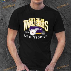 Lsu Tigers 2023 Men's College World Series Baseball T Shirt 3