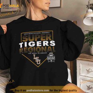 LSU Tigers 2023 NCAA Division I Baseball Super Regional The Road To Omaha t Shirt