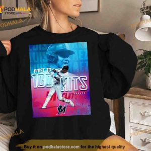 Luis Arraez Miami Marlins First 100 Hits Shirt