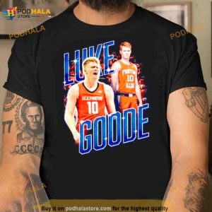 Luke Goode Illinois Basketball Player Shirt 2
