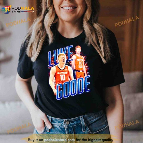 Luke Goode Illinois Basketball Player Shirt