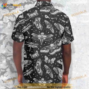 Luna Creatures 3d Hawaiian Shirt Goth Button Up Shirt Dark Magic Clothing 2