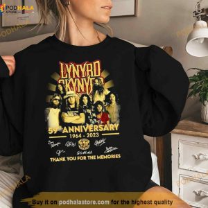 Lynyrd Skynyrd 59th Anniversary 1964 2023 Thank You For The Memories Signatures Shirt