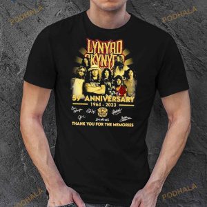 Lynyrd Skynyrd 59th Anniversary 1964 2023 Thank You For The Memories Signatures Shirt 2